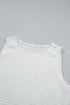 Easy Sleeveless Smocked Lace Peplum Tank Top