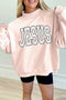 Jesus Polka Dot Mock Neck Tunic Sweatshirt