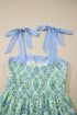Geometric Floral Striped Patchwork Sleeveless A Line Dress