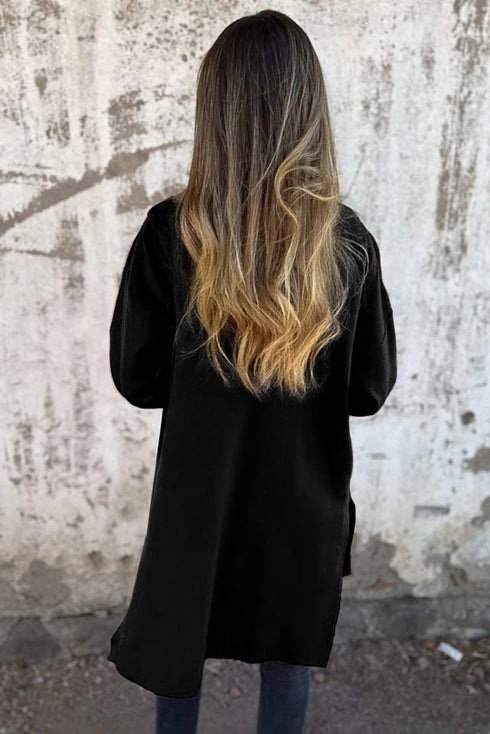 Casual Stretch Zip Up Hooded Coat