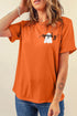 Polyester Cotton Blend Embroidered Ghost Graphic Tee
