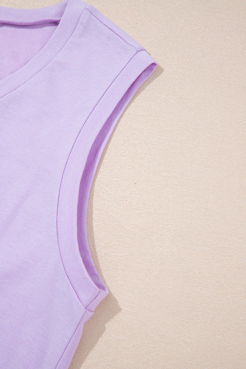 Casual Mineral Wash Drawstring Wide Leg Pant Set