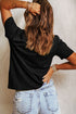Pumpkin Print Graphic Relaxed Silhouette Statement Tee