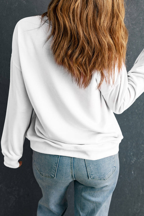 Rodeo 8 Seconds Western Print Graphic Sweatshirt