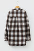 Oversized Flannel Plaid Single Chest Pocket Boyfriend Shacket