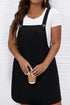 Minimalist Button Strap Pinafore Overall Dress