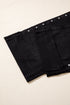 Cotton Denim Studded Straight Leg Loose Jeans