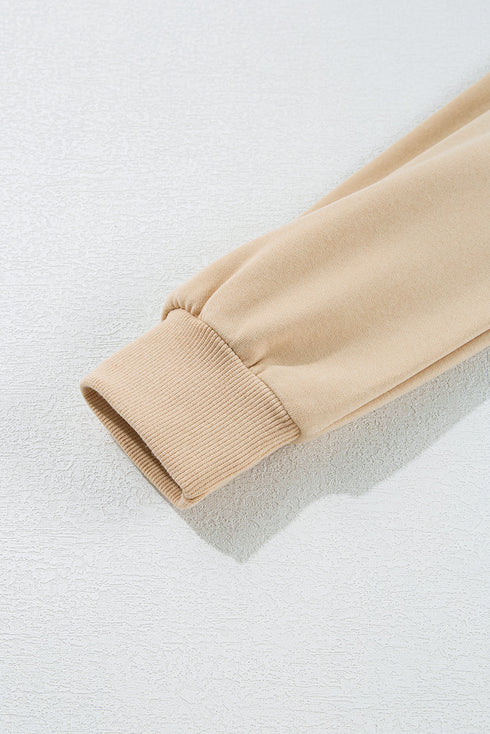 Striped Patchwork Applique Pullover Two Piece Short Set