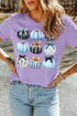 Pumpkin Printed Graphic Relaxed Silhouette Statement Tee