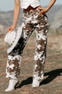 Abstract Pattern Regular Fit Full Length Western Jeans