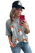 Ghost Print Short Sleeve Loose Fit Tee