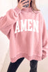 Wwjd Amen Double Sided Printed Mock Neck Reversible Sweatshirt