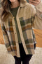 Retro Western Patchwork Corduroy Plaid Shacket