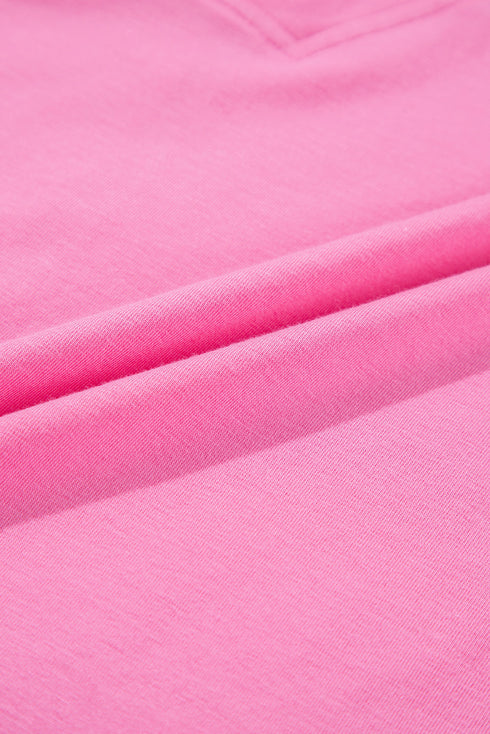 Effortless Charm Loose Fit Half Sleeve V Neck Knit Romper