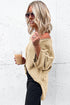 Effortless Chic Textured Knit Drop Shoulder Summer Sweater Top