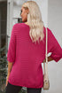 Effortless Chic Textured Knit Drop Shoulder Summer Sweater Top