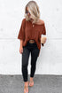 Effortless Chic Textured Knit Drop Shoulder Summer Sweater Top