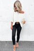 Effortless Chic Textured Knit Drop Shoulder Summer Sweater Top