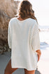 Effortless Chic Textured Knit Drop Shoulder Summer Sweater Top