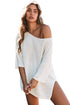 Effortless Chic Textured Knit Drop Shoulder Summer Sweater Top