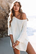 Effortless Chic Textured Knit Drop Shoulder Summer Sweater Top