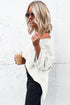 Effortless Chic Textured Knit Drop Shoulder Summer Sweater Top