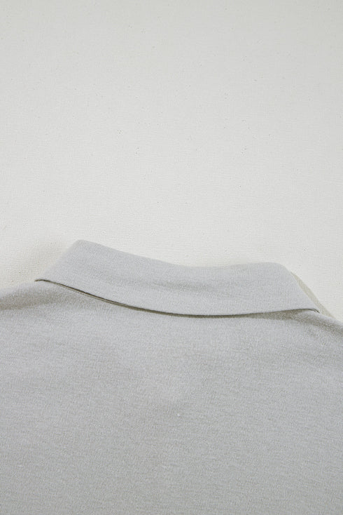 Effortless Comfort Three Piece Crop Top Shorts And Button Down Shacket Set