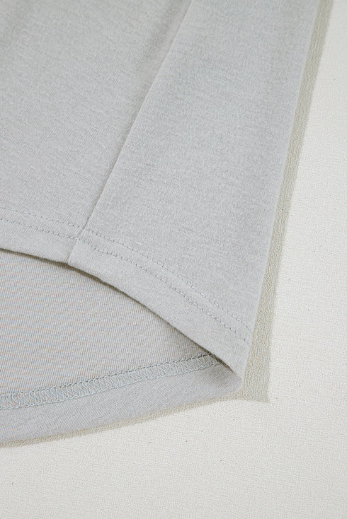 Effortless Comfort Three Piece Crop Top Shorts And Button Down Shacket Set