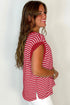 Effortless Stripe Pocket Accent Relaxed Fit Tank