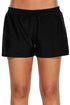Elastic Drawstring Swim Shorts For Women