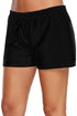 Elastic Drawstring Swim Shorts For Women