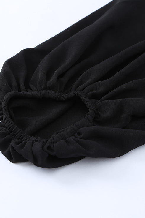 Elastic Neck Off Shoulder Top