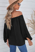 Elastic Neck Off Shoulder Top