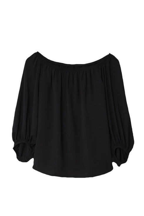 Elastic Neck Off Shoulder Top