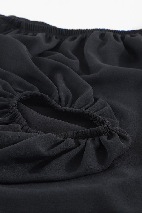 Elastic Neck Off Shoulder Top