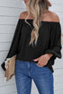 Elastic Neck Off Shoulder Top