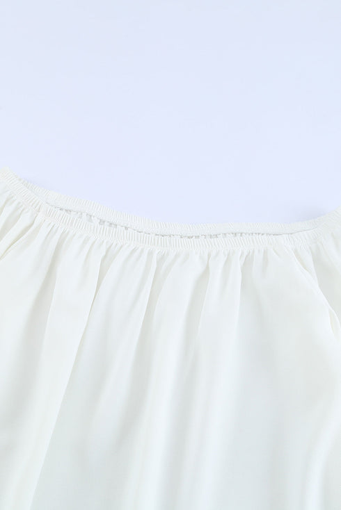 Elastic Neck Off Shoulder Top