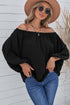 Elastic Neck Off Shoulder Top