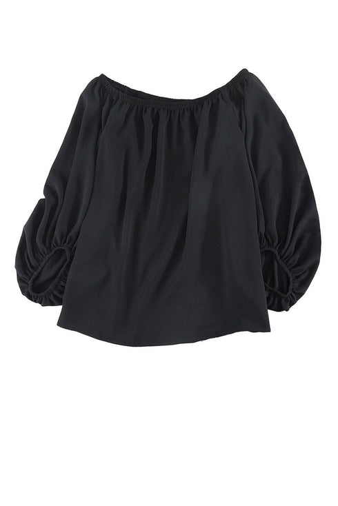 Elastic Neck Off Shoulder Top