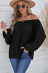 Elastic Neck Off Shoulder Top