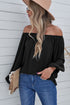 Elastic Neck Off Shoulder Top