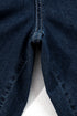 Elastic Waist Ruffled Wide Leg Denim Pants
