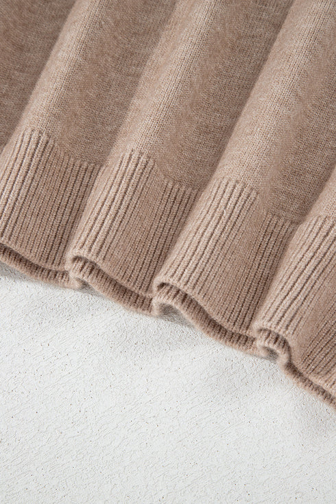 Elegant Beaded Drop Shoulder Plus Size Sweater