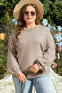 Elegant Beaded Drop Shoulder Plus Size Sweater
