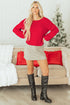Elegant Bow Detail Backless Bubble Sleeve Knit Sweater