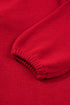 Elegant Bow Detail Backless Bubble Sleeve Knit Sweater