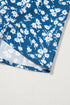 Elegant Ditsy Floral Print Lantern Sleeve Woven Blouse