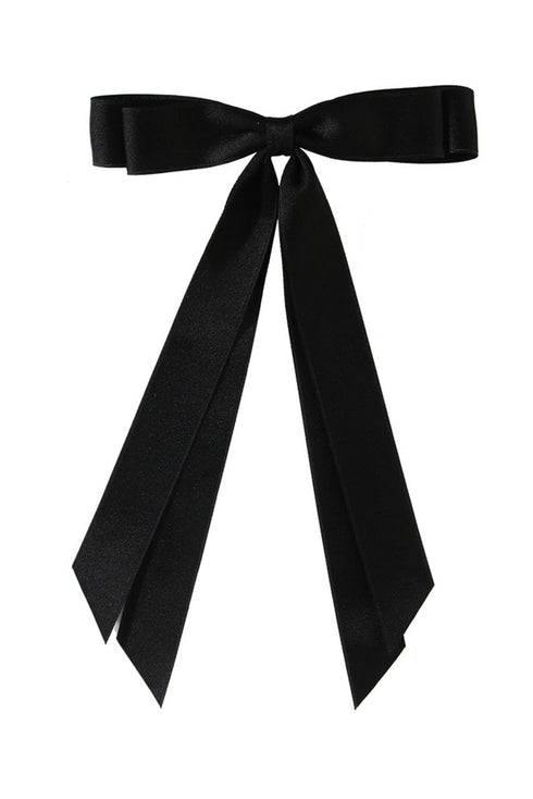 Elegant Double Bow Knot Long Tail Alligator Hair Clip
