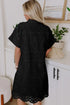 Elegant Eyelet Embroidered T Shirt Mini Dress