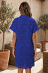 Elegant Eyelet Embroidered T Shirt Mini Dress